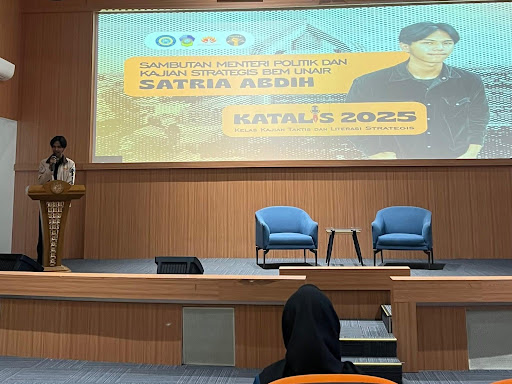 Sambutan oleh Menteri Politik dan Kajian Strategis di program kerja KATALIS.