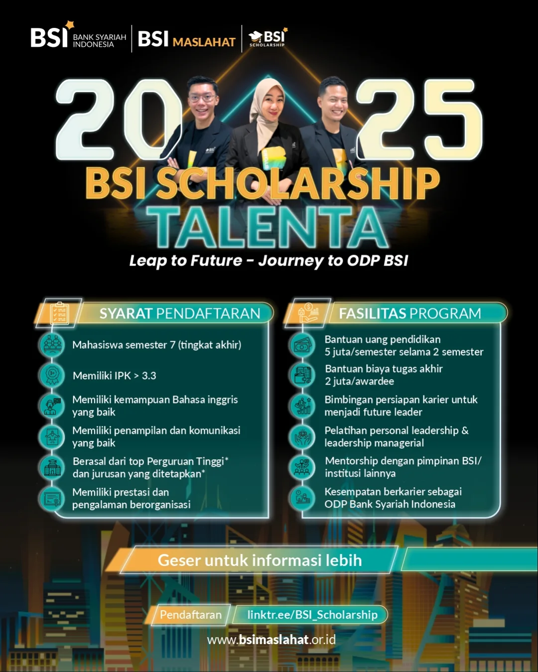 Poster BSI SCHOLARSHIP TALENTA 2025